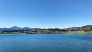 Velenjsko jezero, lac de la ville de Velenje, Slovénie