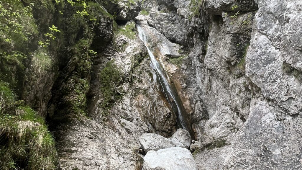 Slap Orglice (cascade Orglice) à proximité de Kamnik, Slovénie
