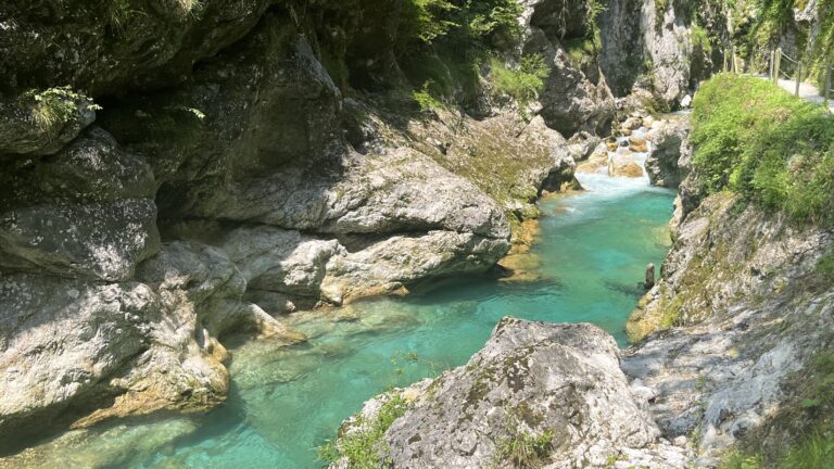Tolminska Korita (gorges de Tolmin), Alpes Juliennes, Slovénie