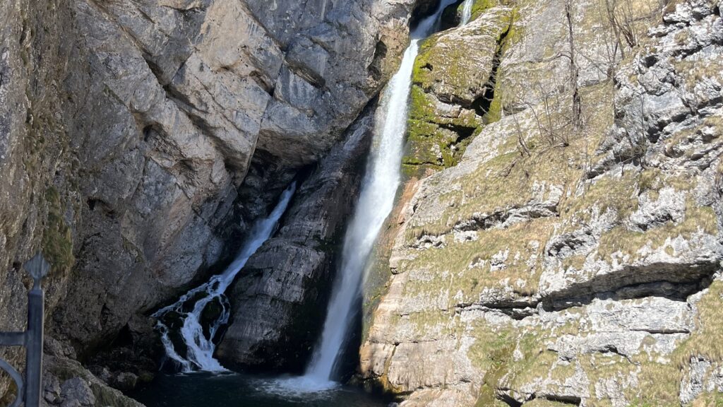 Slap Savica, cascade à proximité du lac de Bohinj, Slovénie