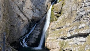 Slap Savica, cascade à proximité du lac de Bohinj, Slovénie