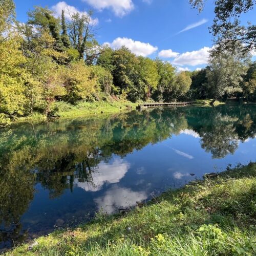 Etape de la Via Rhôna entre Ampuis et Saint-Rambert-d'Albon